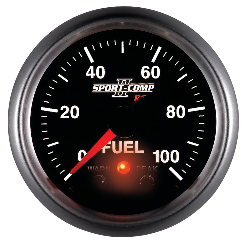 Autometer Sport-Comp II 52mm 0-100 PSI Fuel Pressure Gauge 3671