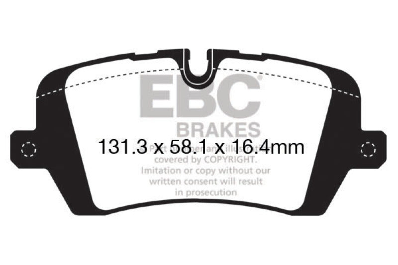 EBC 13+ Land Rover Range Rover 3.0 Supercharged Extra Duty Rear Brake Pads - eliteracefab.com