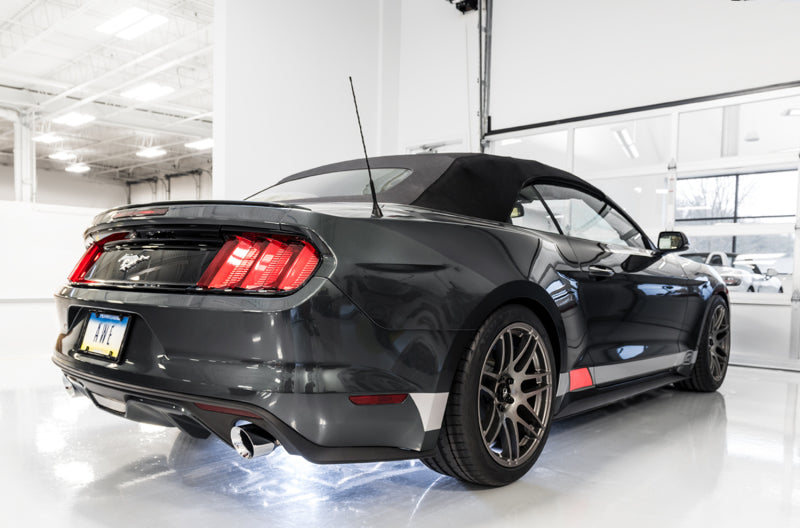 AWE Tuning S550 Mustang EcoBoost Axle-back Exhaust - Touring Edition (Chrome Silver Tips) AWE Tuning
