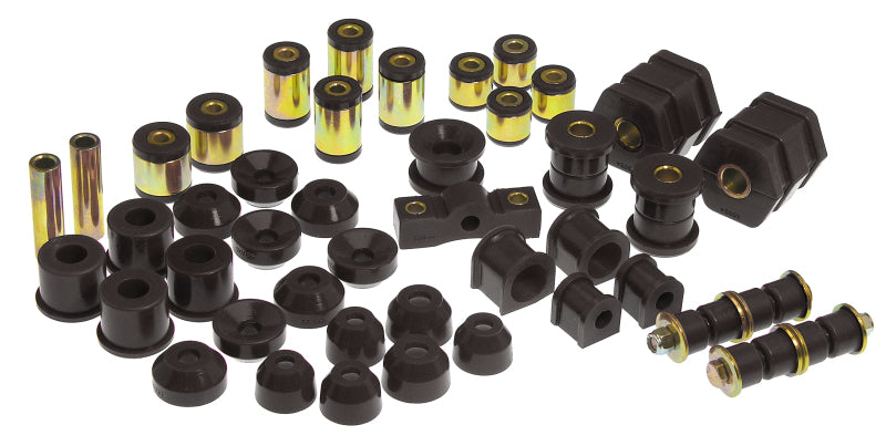 Prothane Total Vehicle Suspension Bushing Kit for 1999–2000 Honda Civic Si w/o Upper C-Arm Bushings, Black – 8-2016-BL