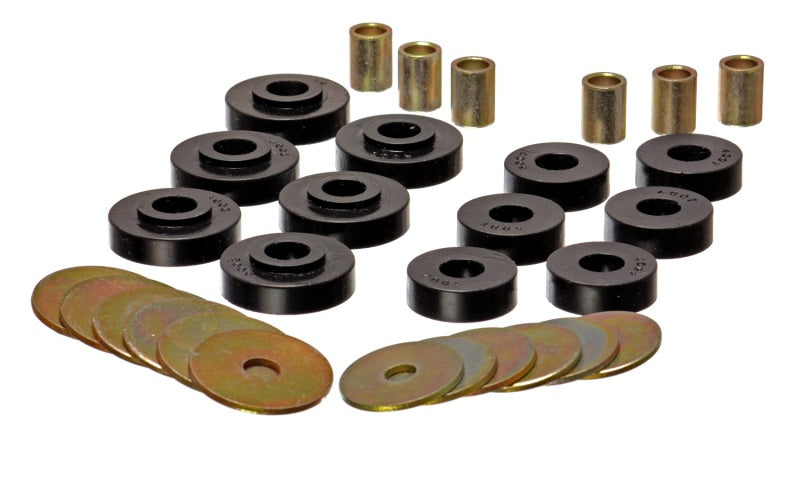 Energy Suspension GM Corvette Black Body Mount Set - eliteracefab.com