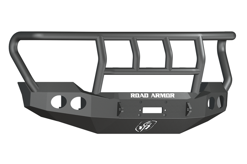 Road Armor 11-16 Ford F-250 Stealth Front Winch Bumper w/Titan II Guard Wide Flare - Tex Blk Road Armor