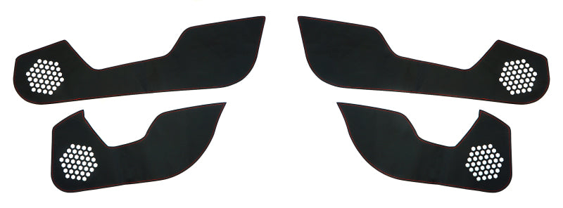 Revel GT Design Kick Panel Cover (Red Stitch) 18-19 Honda Civic Type-R / Hatchback - 4 Pieces - eliteracefab.com