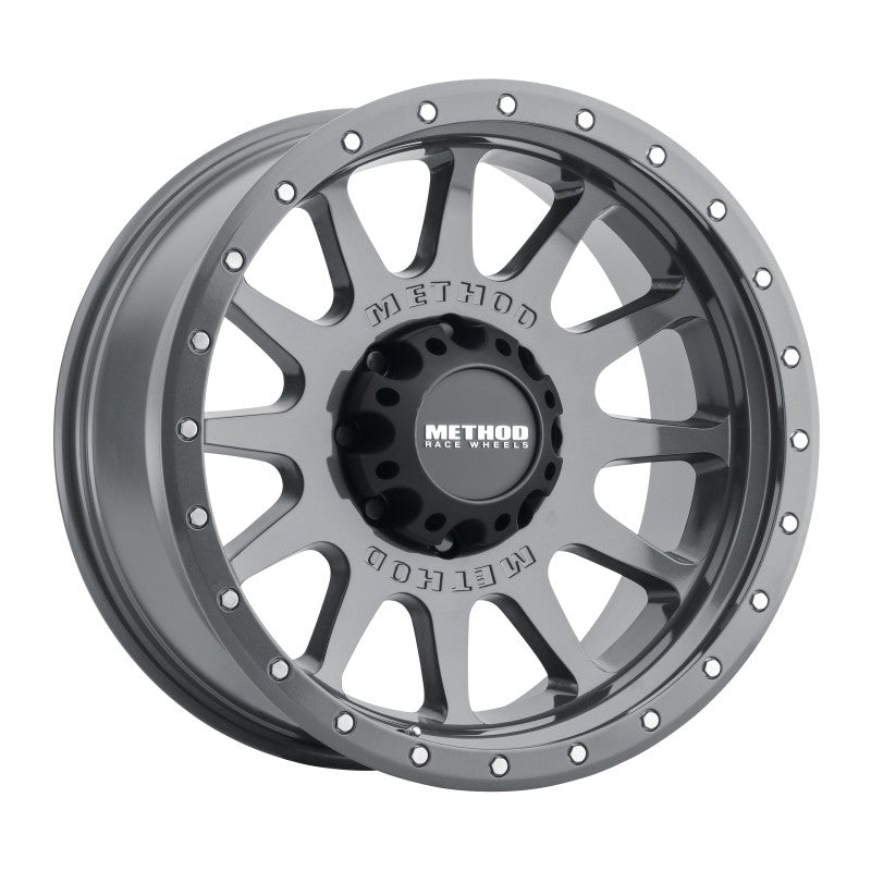 Method MR605 NV 20x10 -24mm Offset 8x170 124.9mm CB Gloss Titanium Wheel - eliteracefab.com