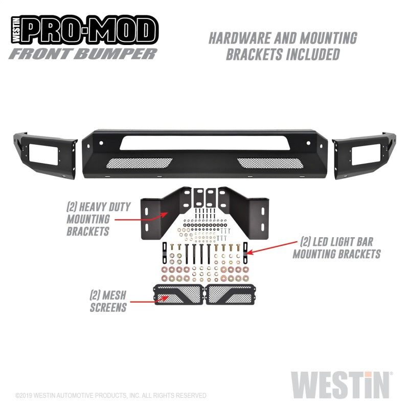Westin 2010-2019 Dodge Ram 2500/3500 ( Old Body Style )  Pro-Mod Front Bumper Westin