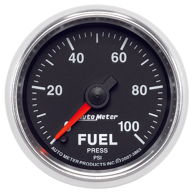 Autometer GS 0-100 PSI Full Sweep Electronic Fuel Pressure Gauge 3863
