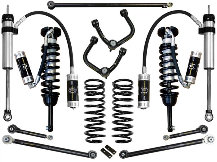ICON 2007+ Toyota FJ / 2003+ Toyota 4Runner 0-3.5" Stage 6 Suspension System w/ Tubular UCA - eliteracefab.com