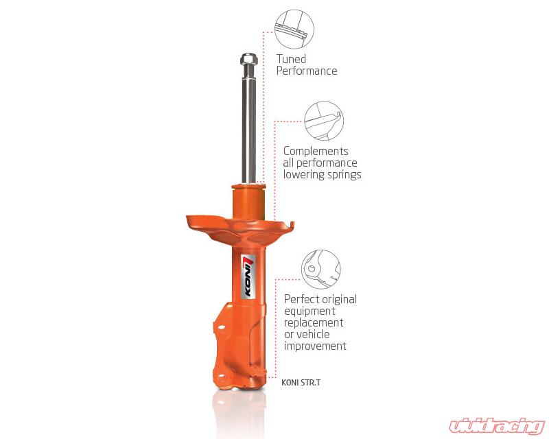 Koni STR.T (Orange) Shock 11-17 Dodge Charger/Challenger / 11-17 Chrysler 300 - Front - eliteracefab.com
