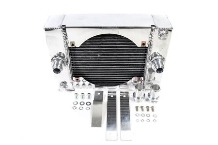 PLM Private Label Mfg. Power Driven Compact Drag Radiator - Small - eliteracefab.com