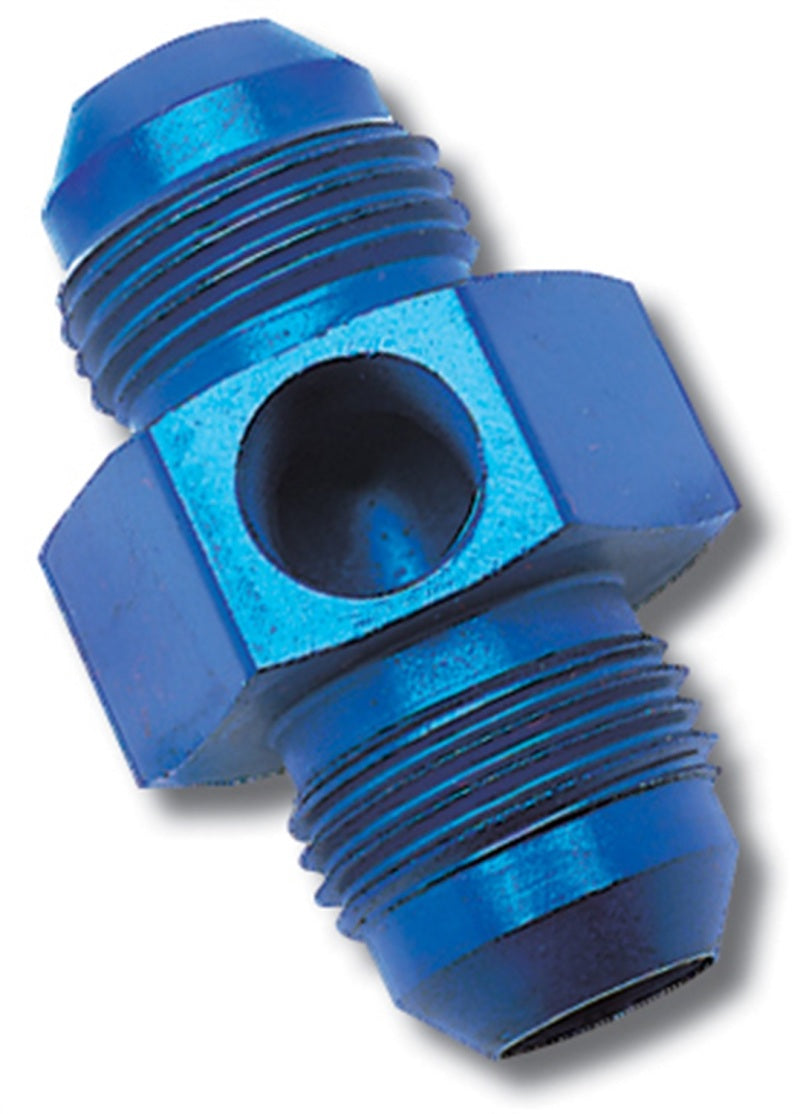 Russell -8 AN Flare Union Fuel Pressure Adapter Blue - 670010