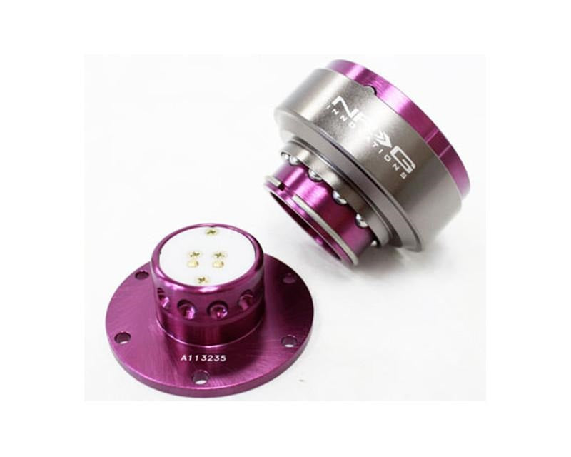 NRG Quick Release Gen 2.0 Purple Body Titanium Chrome Ring - eliteracefab.com