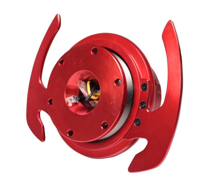 NRG Quick Release Gen 4.0 Red Body Red Ring with Handle - eliteracefab.com