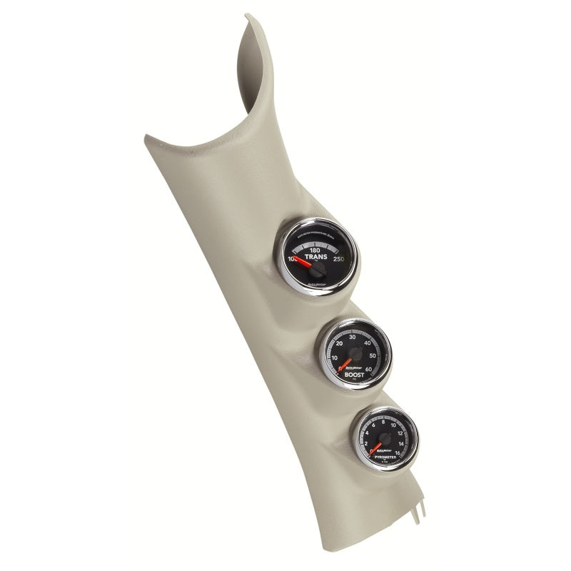 Autometer 10-12 Dodge Ram Gen4 Factory Match Triple Pillar Gauge Kit 7089