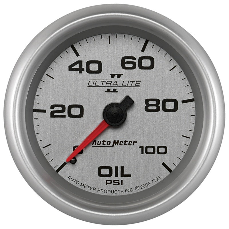 Autometer Ultra-Lite II 2 5/8in 100psi Mechanical Oil Temp Gauge 7721