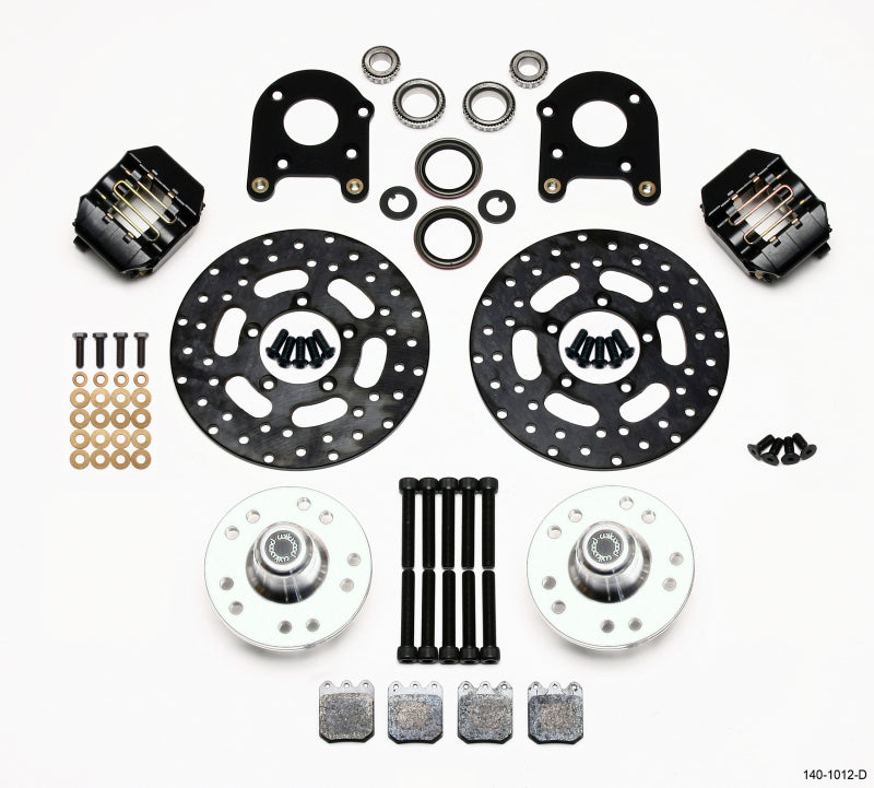 Wilwood Dynalite Single Front Drag Kit Drilled Rotor 71-80 Pinto/Mustang II Disc & Drum Wilwood