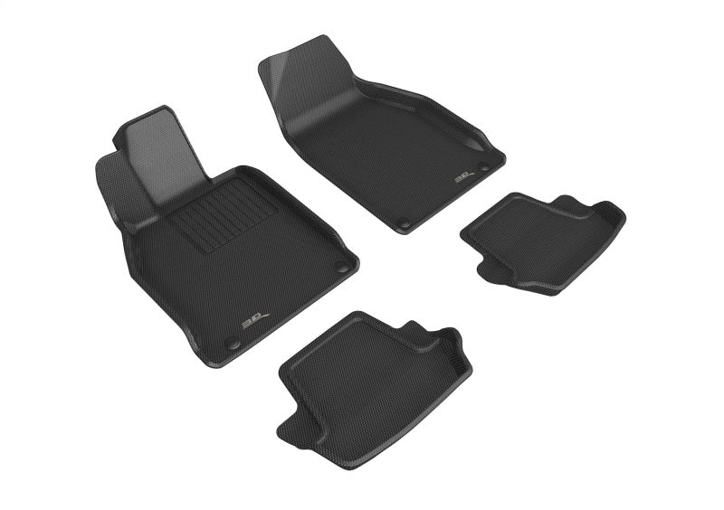 3D Maxpider L1PO02101509 12-19 Porsche 911 Carrera/Convertible/S/4/4S (991/991.2) Kagu 1st 2nd Row - Set (Black) 3D MAXpider
