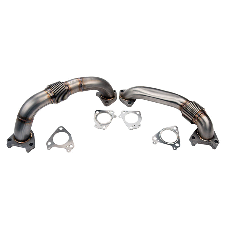 Wehrli 01-16 Chevrolet 6.6L Duramax 2in Stainless Up Pipe Kit w/Gaskets - Single Turbo - eliteracefab.com