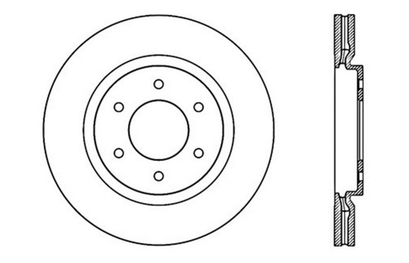StopTech Slotted & Drilled Sport Brake Rotor Stoptech