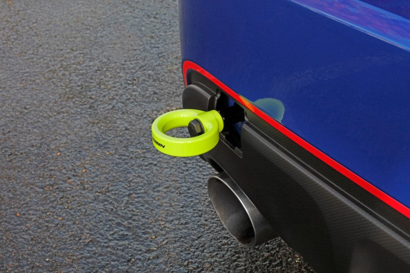 Perrin 13-20 & 2022 Subaru BRZ / 13-16 Scion FRS / 17-20 Toyota 86 Tow Hook Kit (Rear) - Neon Yellow Perrin Performance