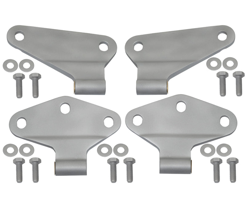 Kentrol 07-18 Jeep Wrangler JK Body Door Hinge Set 4 Pieces 2 Door Bare Grey - eliteracefab.com