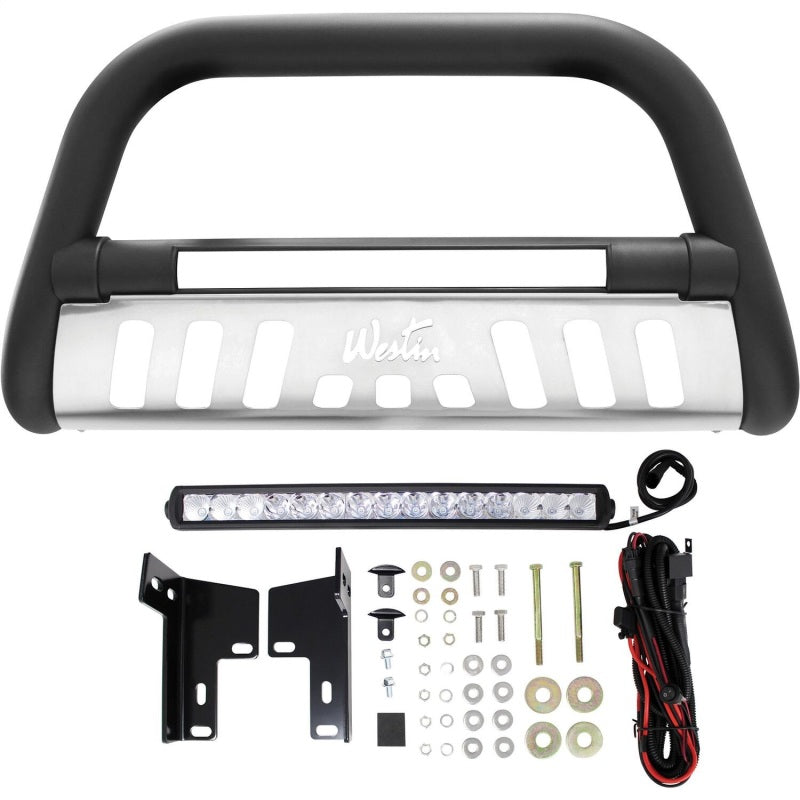 Westin 2005-2015 Toyota Tacoma Ultimate LED Bull Bar - Textured Black Westin