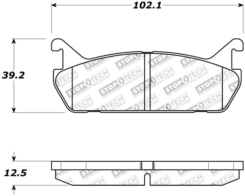 StopTech Street Touring 90-93 Mazda Miata Rear Brake Pads D525 - eliteracefab.com
