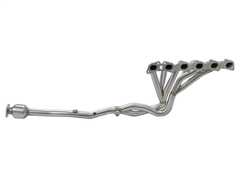 aFe Power Twisted Steel Long Tube Header & Connection Pipes (Street Series) 01-16 Nissan Patrol aFe