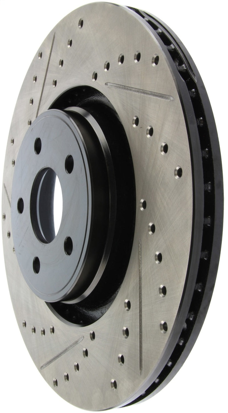 StopTech 14+ Ford Focus ST w/ 335mm Brakes Front Right Slotted & Drilled Rotor - eliteracefab.com