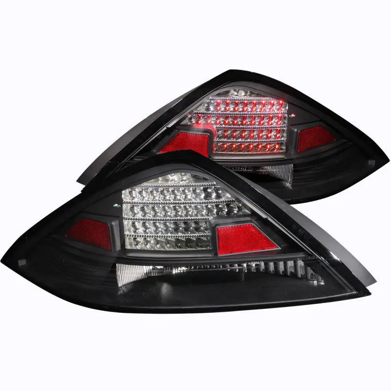 ANZO 2003-2005 Honda Accord LED Taillights Black ANZO