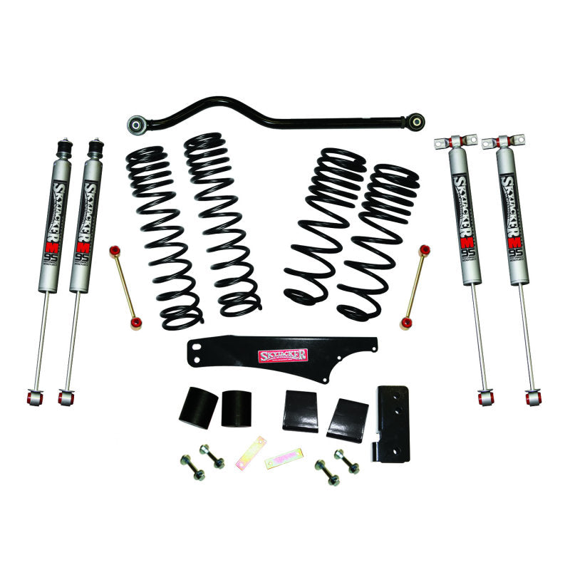 Skyjacker 2007-2018 Jeep Wrangler JK 4 Door 4WD Long Travel 3.5in-4in Lift Kit w/M95 Monotube Shocks - eliteracefab.com