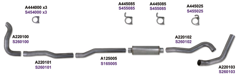 Diamond Eye KIT 4in TBSGL SS DDG4X4 89-93 Dodge 5.9L Cummins 2500/3500 Diamond Eye Performance