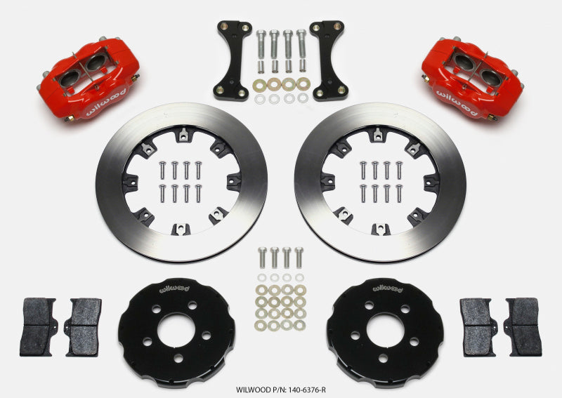 Wilwood Forged Dynalite Front Hat Kit 12.19in Red 00-04 PT Cruiser/03-04 SRT/4 Wilwood