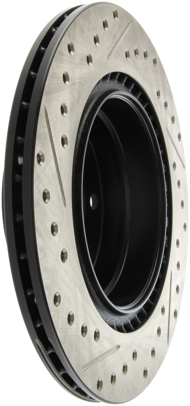 StopTech 06 BMW 325 / 07-09 BMW 328 Slotted & Drilled Left Rear Rotor Stoptech