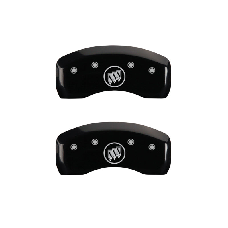 MGP 4 Caliper Covers Engraved Front Buick Rear Black Finish Silver Char 2002 Buick LeSabre MGP