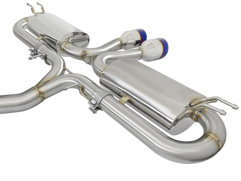 aFe Takeda 3in 304 SS Cat-Back Exhaust System w/ Blue Tips 2017 Honda Civic Si I4 1.5L (t) aFe