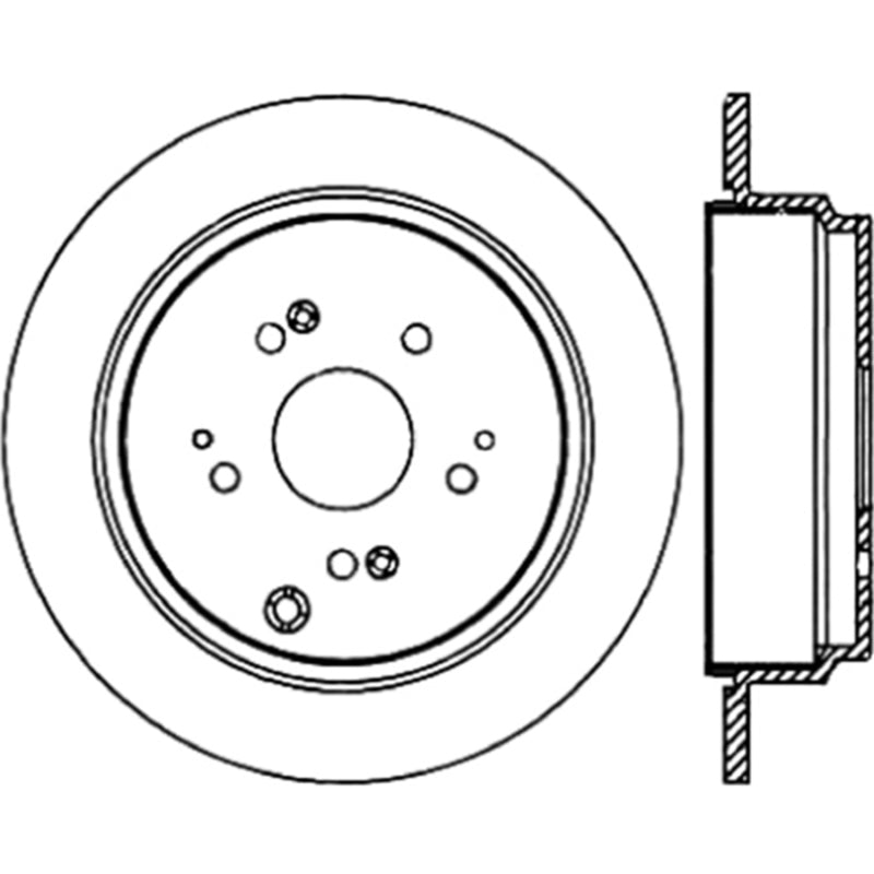 Stoptech 07-18 Acura RDX Rear Premium Cryostop Brake Rotor Stoptech