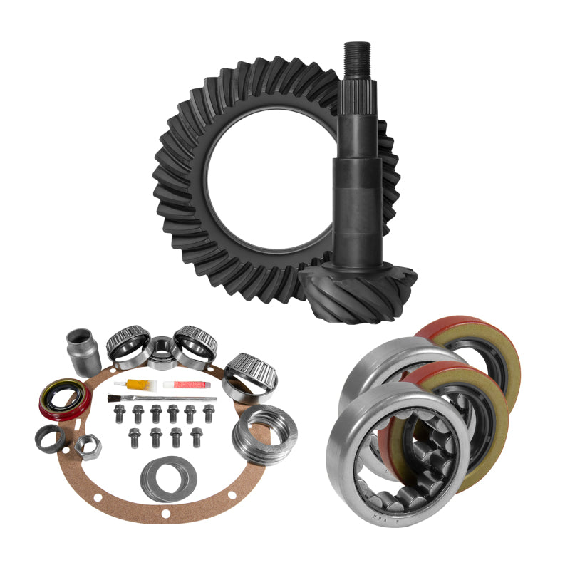Yukon Gear 8.2in GM 3.73 Rear Ring & Pinion Install Kit 2.25in OD Axle Bearings & Seals Yukon Gear & Axle