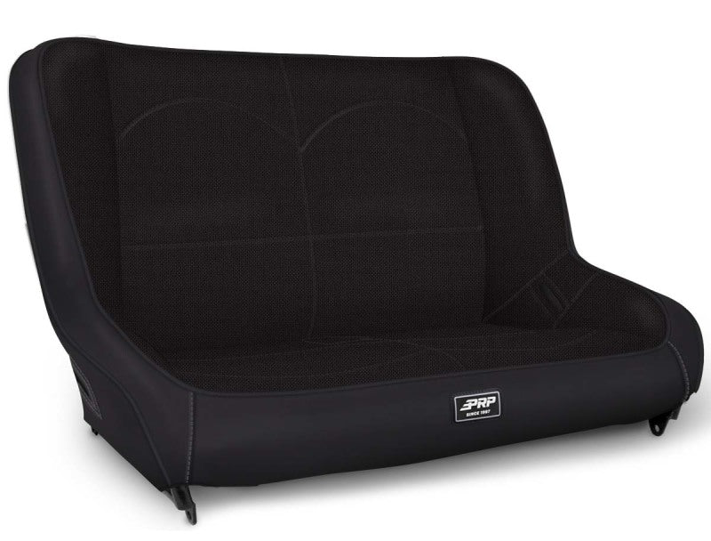PRP Jeep TJ/LJ/JK Low Back Rear Bench - Black - eliteracefab.com