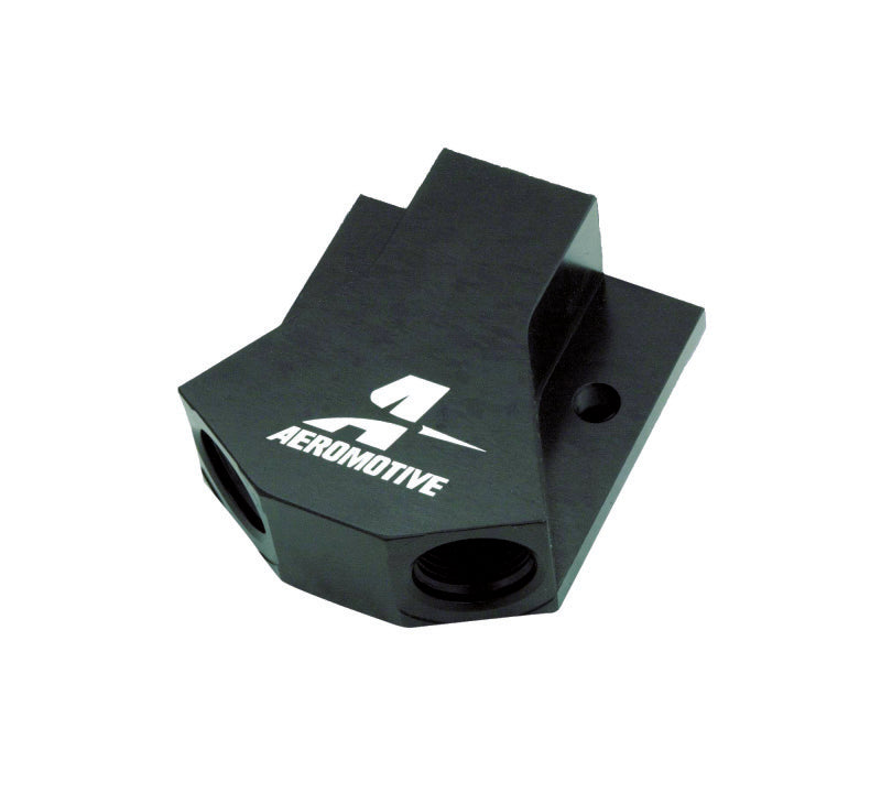 Aeromotive 15620 high flow Y block ORB-10 to dual ORB-08 fitting