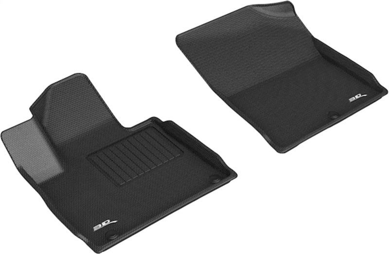 3D MAXpider 2021 Kia Sorento Kagu 1st Row Floormats - Black 3D MAXpider