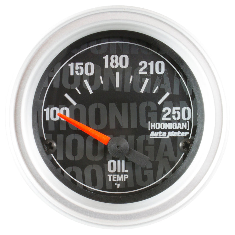 Autometer Hoonigan 52mm 100-250 Deg F Full Electronic Oil Temp Gauge 4347-09000