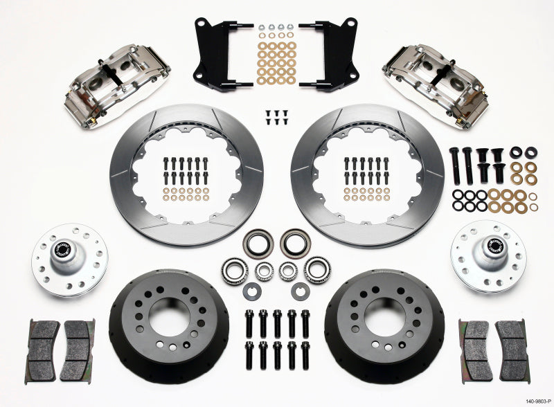 Wilwood Narrow Superlite 6R Front Hub Kit 12.88in Polished 67-69 Camaro 64-72 Nova Chevelle Wilwood