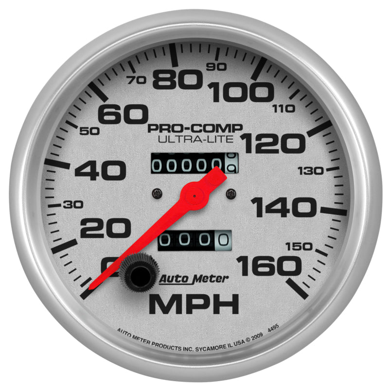 Autometer Speedometer 5in - 160 MPH Mechanical Ultra- Lite 4495