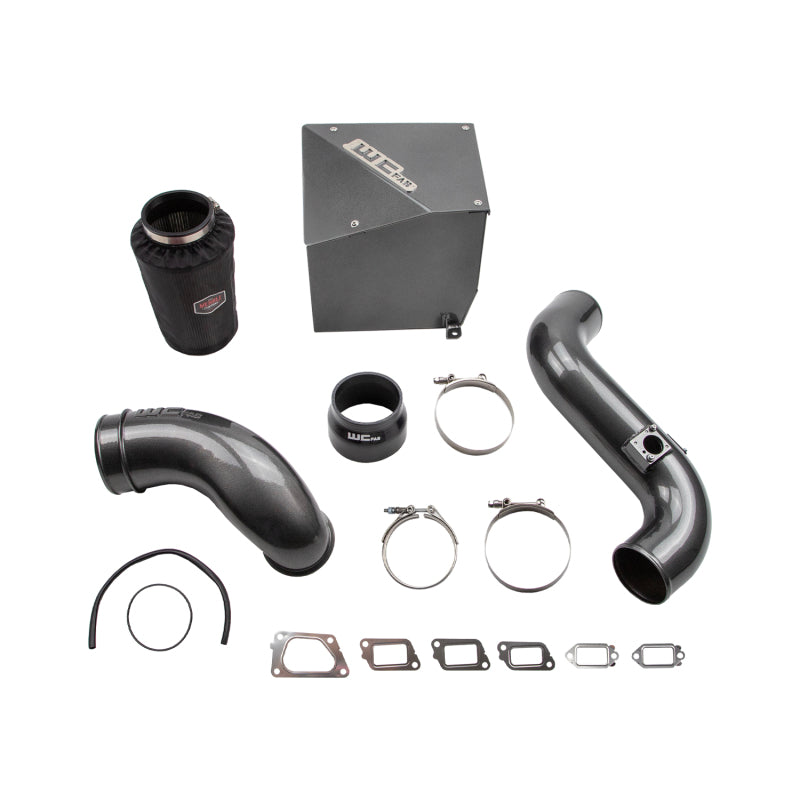 Wehrli 11-16 Chevrolet 6.6L Duramax LML 4in Intake Kit Stage 2 - WCFab Grey - WCF100304-GRY