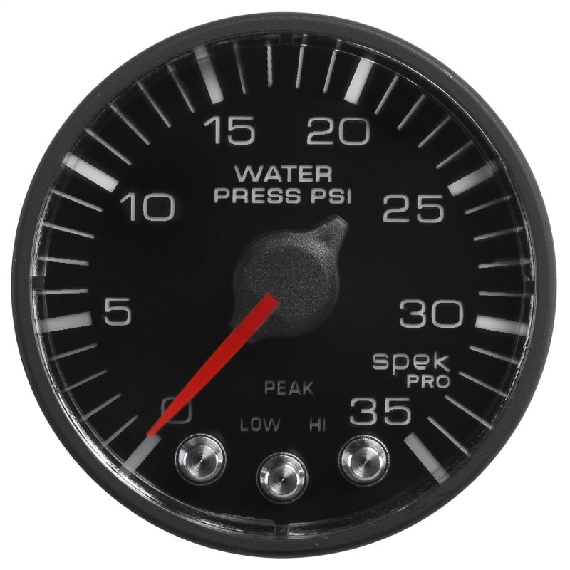Autometer Spek-Pro 52.4mm 0-35 PSI Digital Stepper Motor Water Pressue Gauge P343328