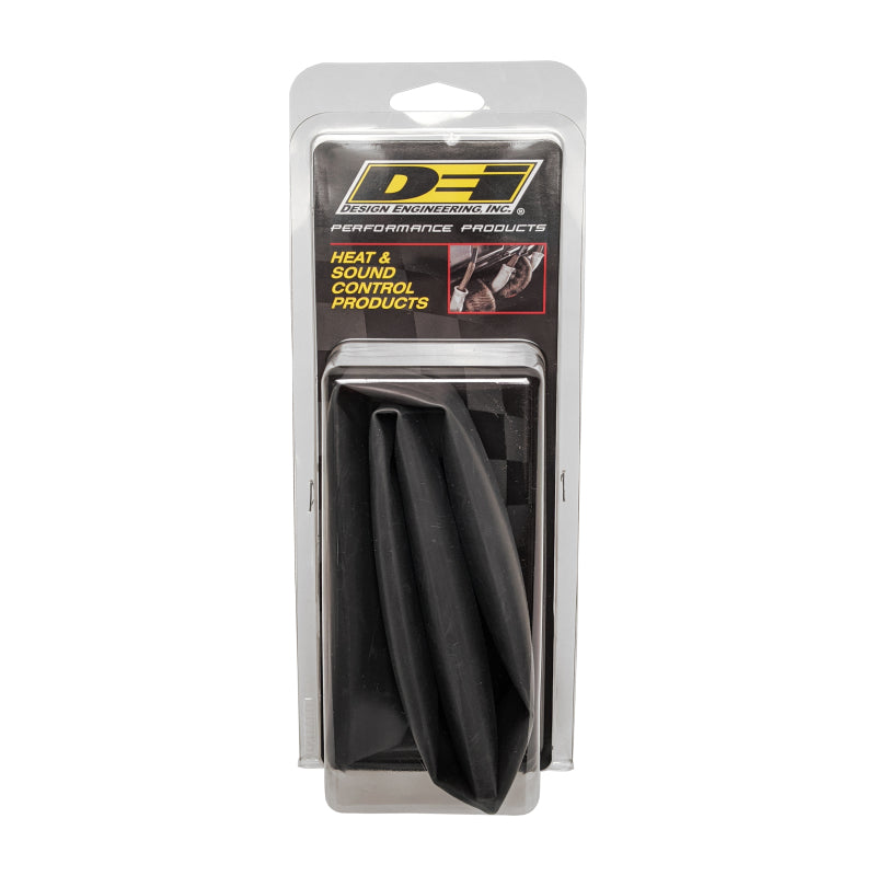 DEI Hi-Temp Shrink Tube 19mm (3/4in) x 2ft w/Adhesive - Black DEI