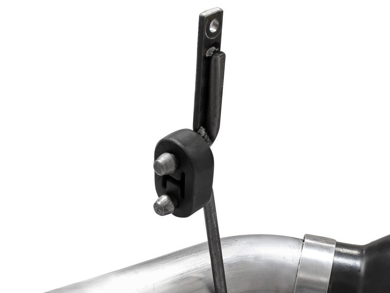 aFe Large Bore-HD 4in 409 Stainless Steel DPF-Back Exhaust w/Black Tip 15-16 Ford Diesel V8 Trucks aFe