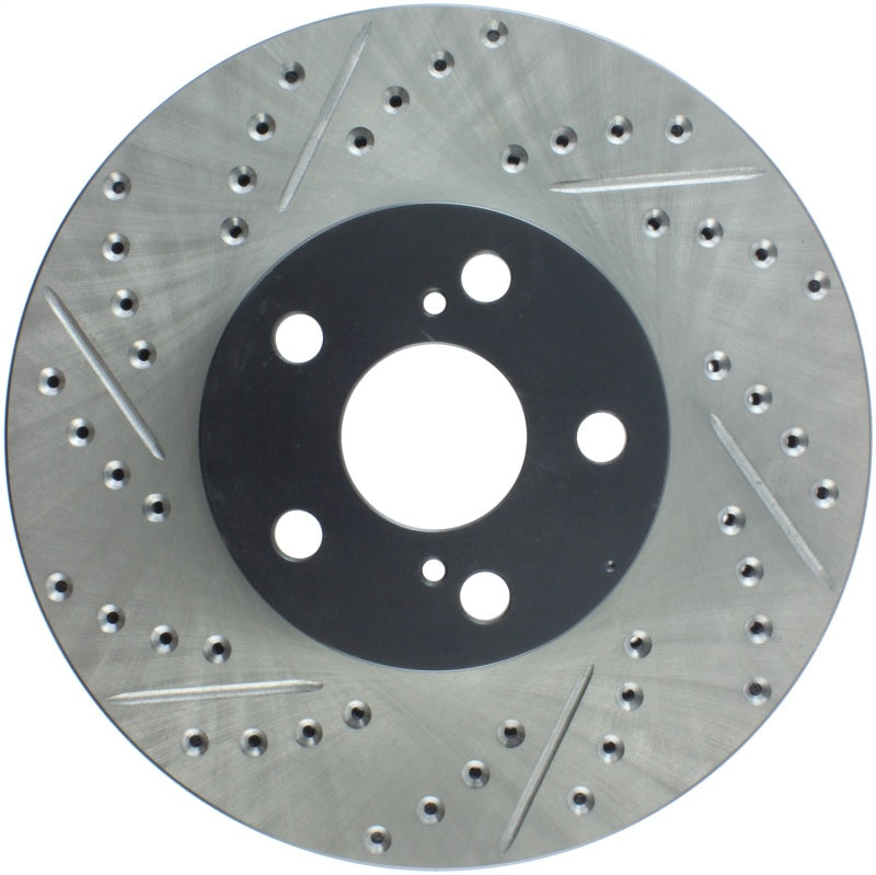 StopTech 03-08 Pontiac Vibe / 05-09 Scion tc Right Front Slotted & Drilled Rotor Stoptech