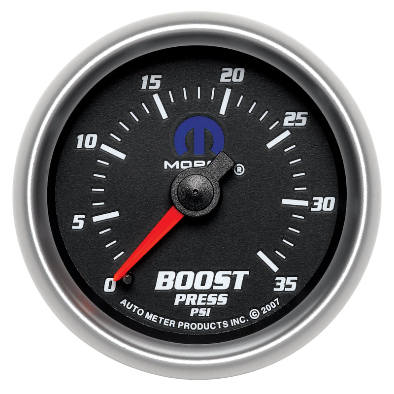 AutoMeter Gauge Boost 2-1/16in. 35PSI Mechanical Black Mopar 880011