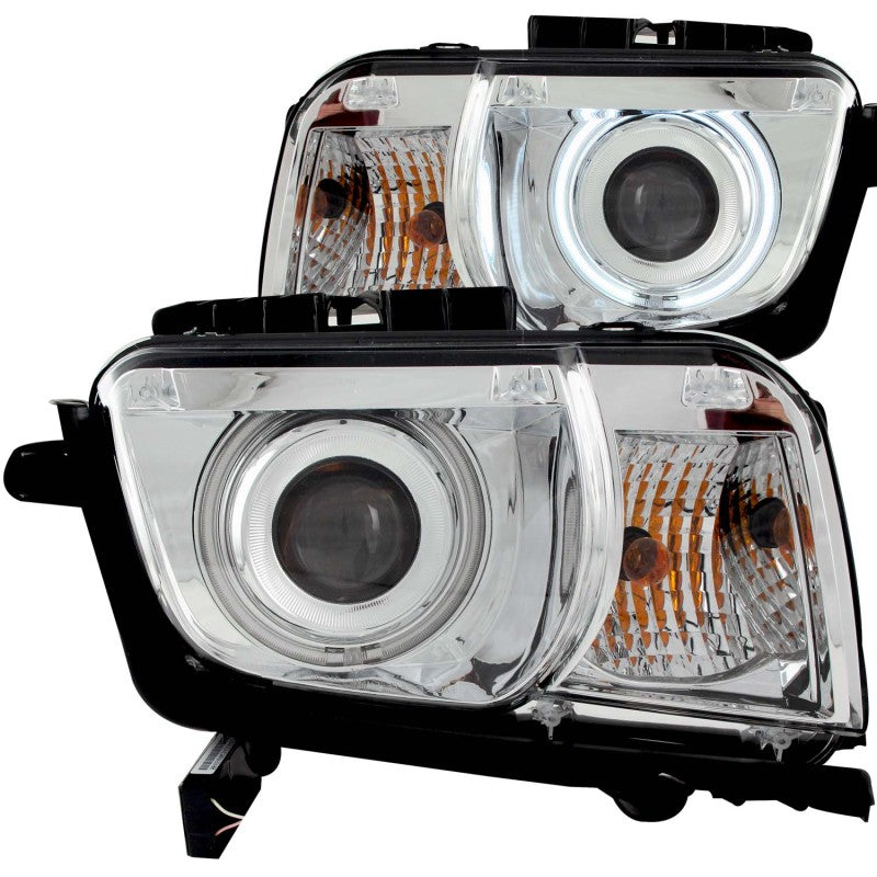 ANZO 2010-2013 Chevrolet Camaro Projector Headlights w/ Halo Chrome (CCFL) ANZO